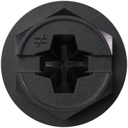 Simpson Strong-Tie TNTBL25114H Titen Turbo,  1/4-in. x 1-1/4-in. Hex-Head Concrete and Masonry Screw, Black, 100-Pack
