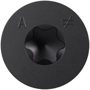 Simpson Strong-Tie TNTBL25134TF Titen Turbo,  1/4-in. x 1-3/4-in. 6-Lobe Flat-Head Concrete and Masonry Screw, Black, 100-Pack