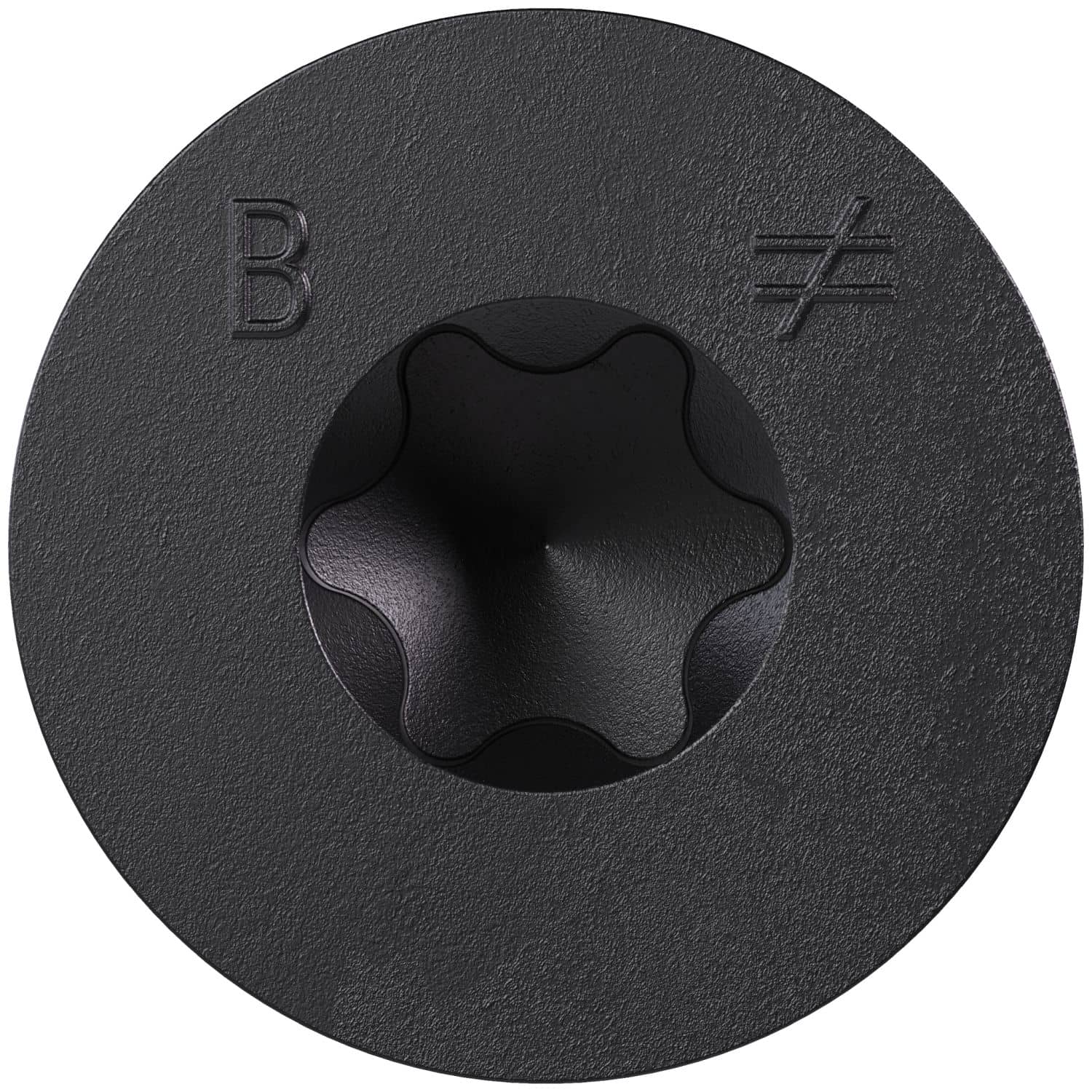Simpson Strong-Tie TNTBL25214TF Titen Turbo,  1/4-in. x 2-1/4-in. 6-Lobe Flat-Head Concrete and Masonry Screw, Black, 100-Pack