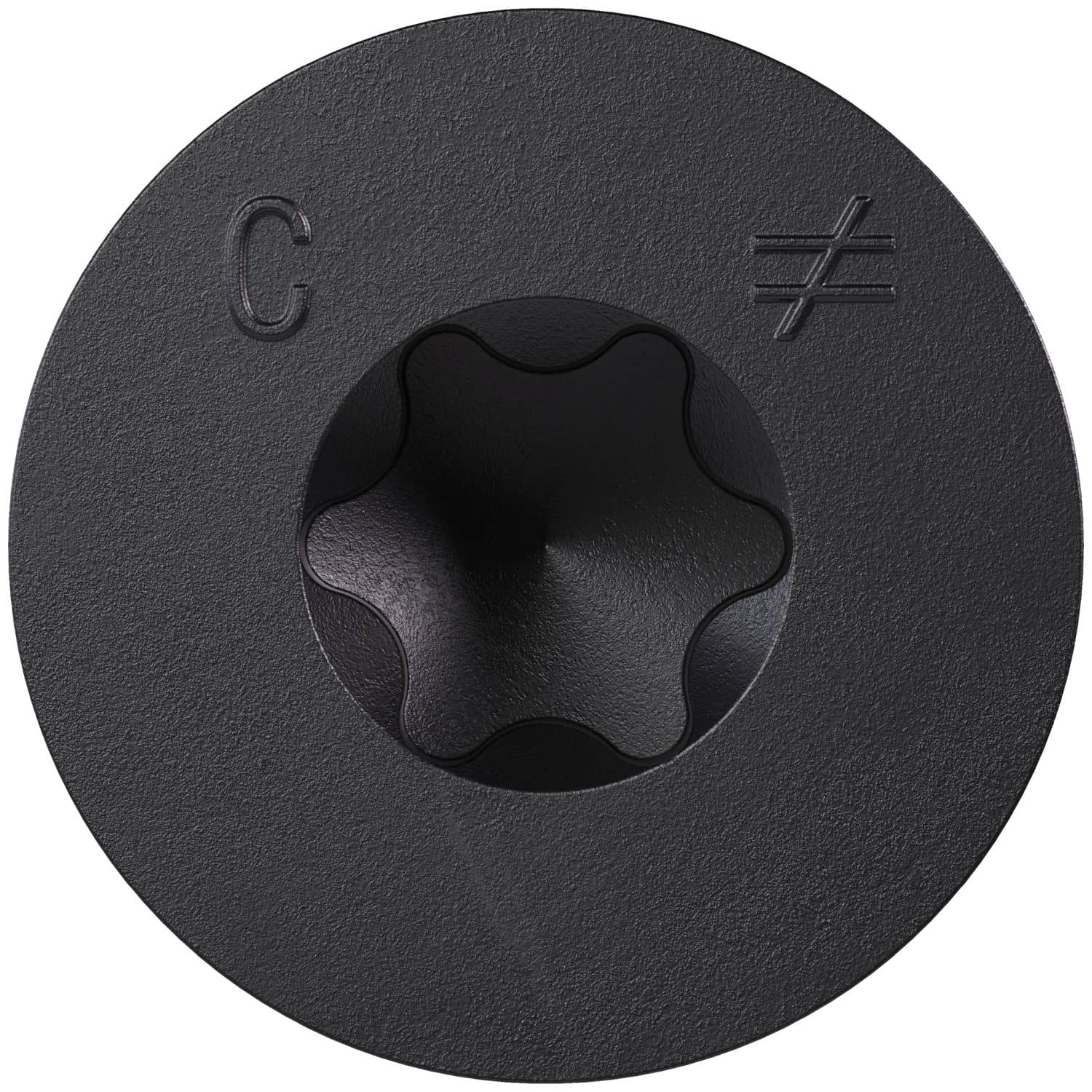 Simpson Strong-Tie TNTBL25234TF Titen Turbo,  1/4-in. x 2-3/4-in. 6-Lobe Flat-Head Concrete and Masonry Screw, Black, 100-Pack
