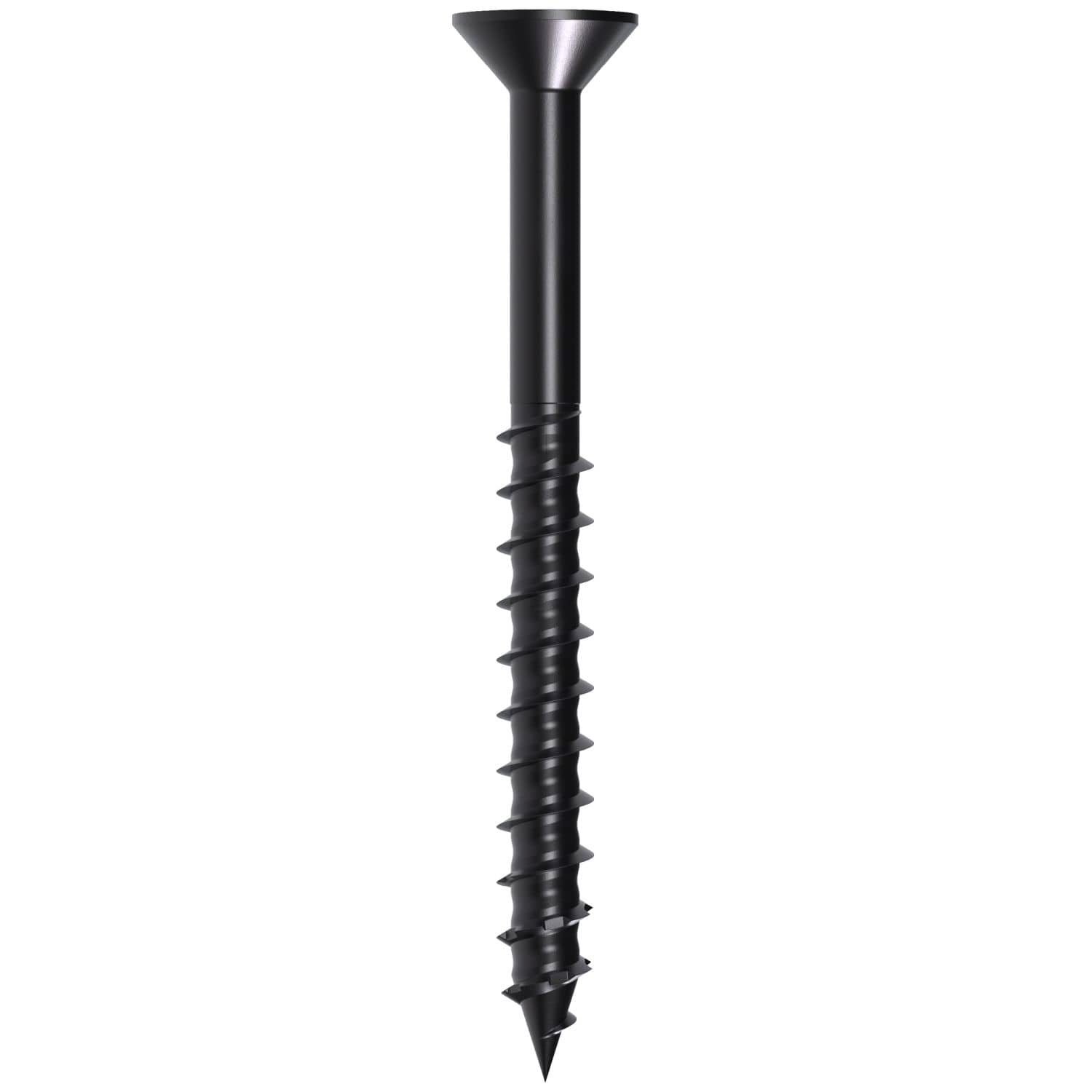 Simpson Strong-Tie TNTBL25234TF Titen Turbo,  1/4-in. x 2-3/4-in. 6-Lobe Flat-Head Concrete and Masonry Screw, Black, 100-Pack