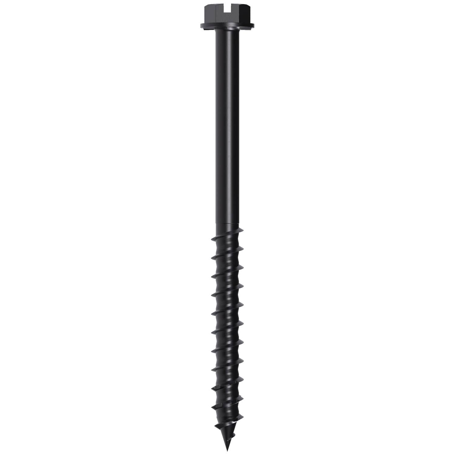 Simpson Strong-Tie TNTBL25314H Titen Turbo,  1/4-in. x 3-1/4-in. Hex-Head Concrete and Masonry Screw, Black, 100-Pack