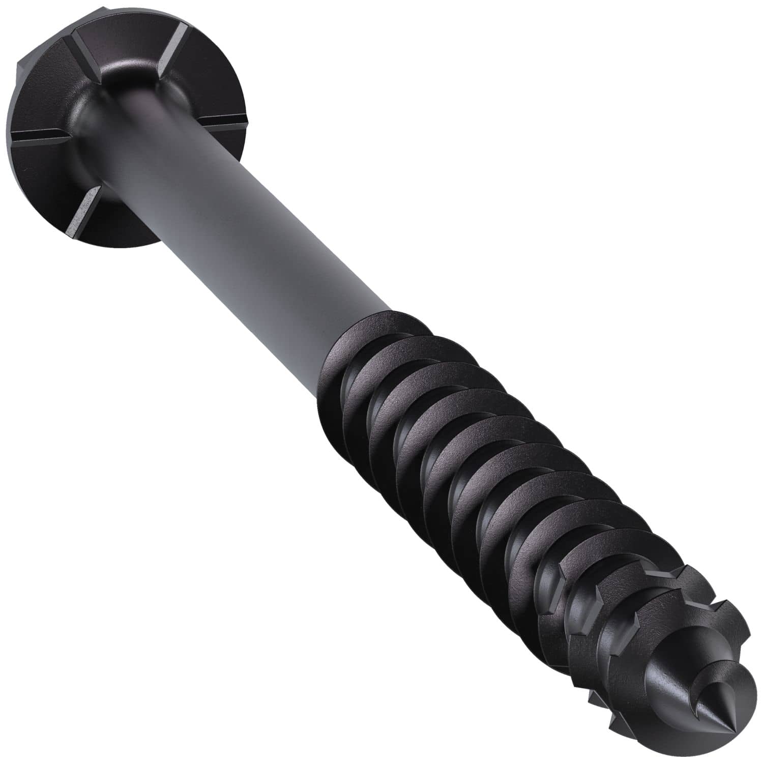 Simpson Strong-Tie TNTBL25314H Titen Turbo,  1/4-in. x 3-1/4-in. Hex-Head Concrete and Masonry Screw, Black, 100-Pack