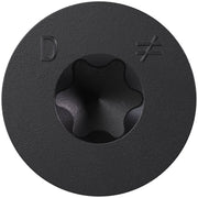 Simpson Strong-Tie TNTBL25314TF Titen Turbo,  1/4-in. x 3-1/4-in. 6-Lobe Flat-Head Concrete and Masonry Screw, Black, 100-Pack