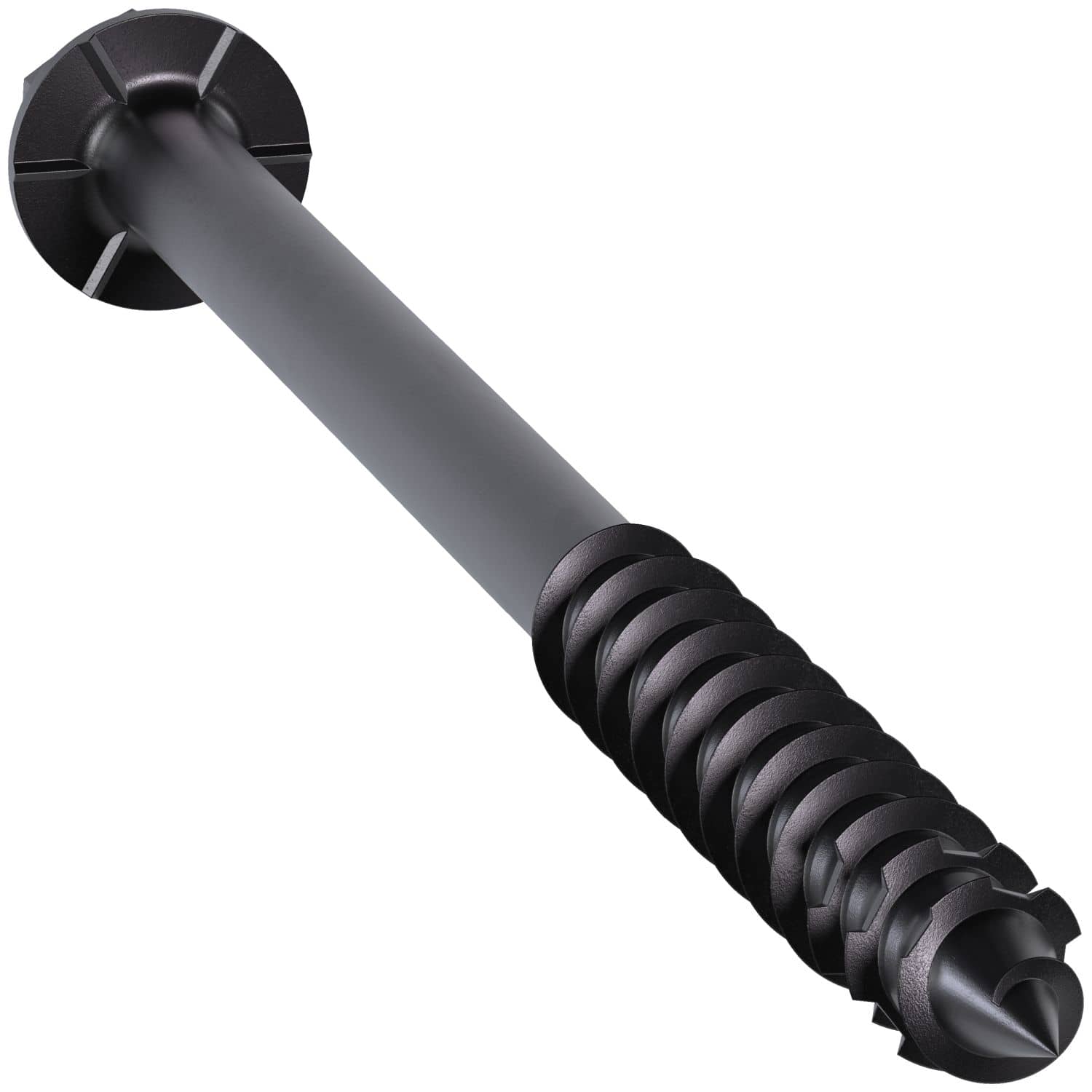 Simpson Strong-Tie TNTBL25400H Titen Turbo,  1/4-in. x 4-in. Hex-Head Concrete and Masonry Screw, Black, 100-Pack
