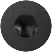 Simpson Strong-Tie TNTBL25400TF Titen Turbo,  1/4-in. x 4-in. 6-Lobe Flat-Head Concrete and Masonry Screw, Black, 100-Pack