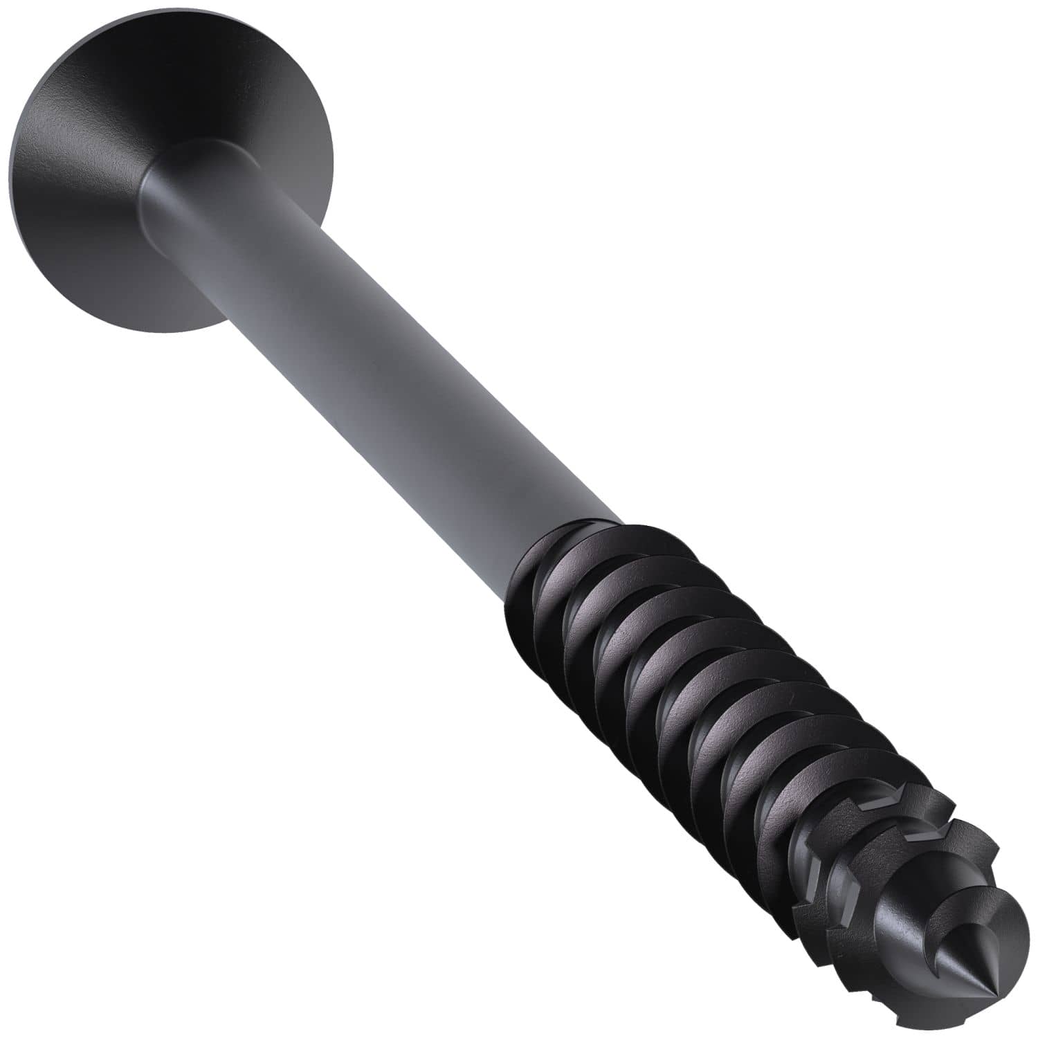 Simpson Strong-Tie TNTBL25400TF Titen Turbo,  1/4-in. x 4-in. 6-Lobe Flat-Head Concrete and Masonry Screw, Black, 100-Pack