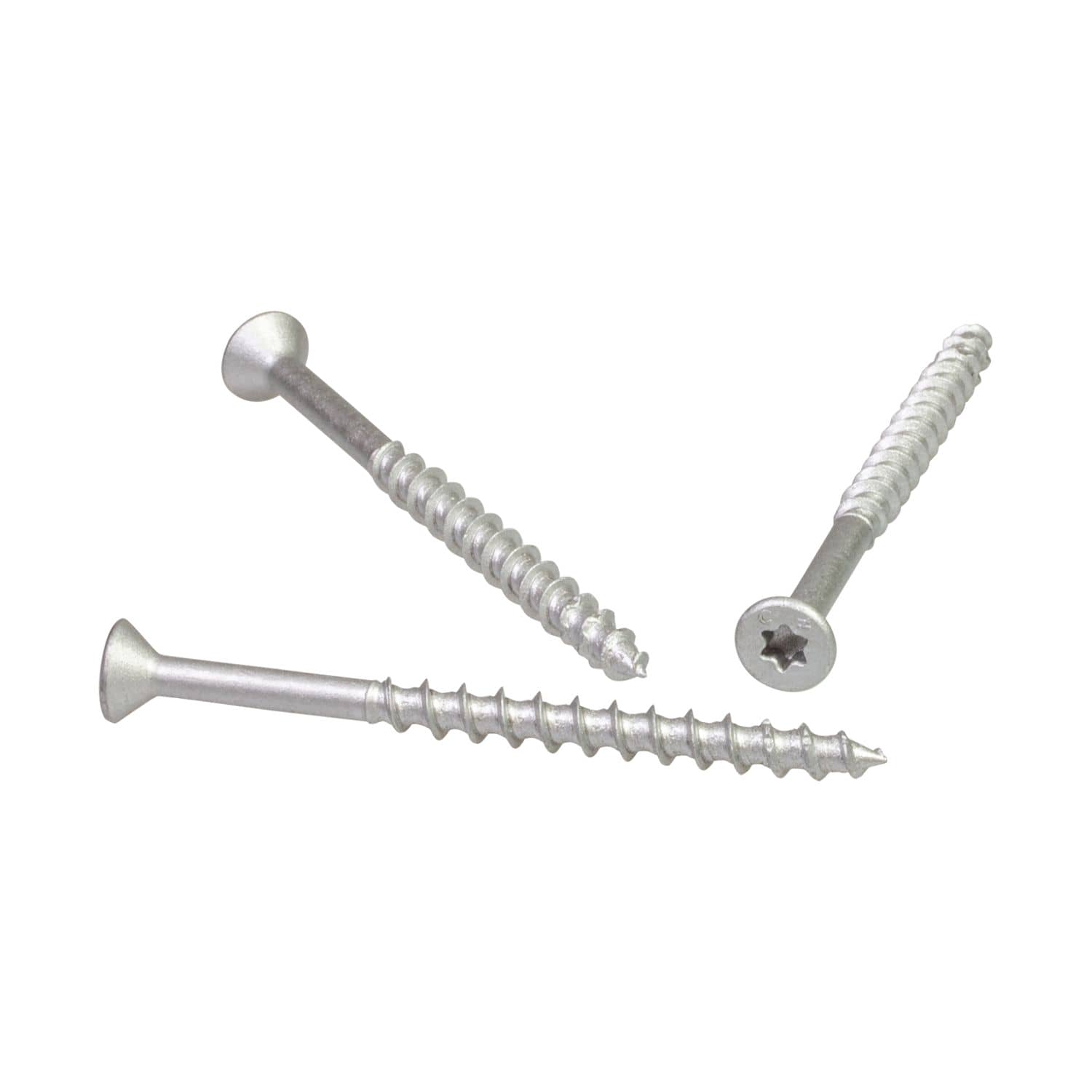 Simpson Strong-Tie TNTS18234TFB Titen Turbo,  3/16-in. x 2-3/4-in. 6-Lobe Flat-Head Concrete and Masonry Screw, Silver, 1000-Pack