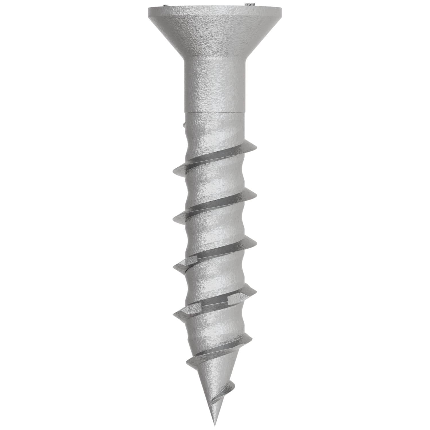 Simpson Strong-Tie TNTSS625114TTR Titen Turbo,  1/4-in. x 1-1/4-in. Type 316 Stainless-Steel Trim-Head Concrete and Masonry Screw, 50-Pack
