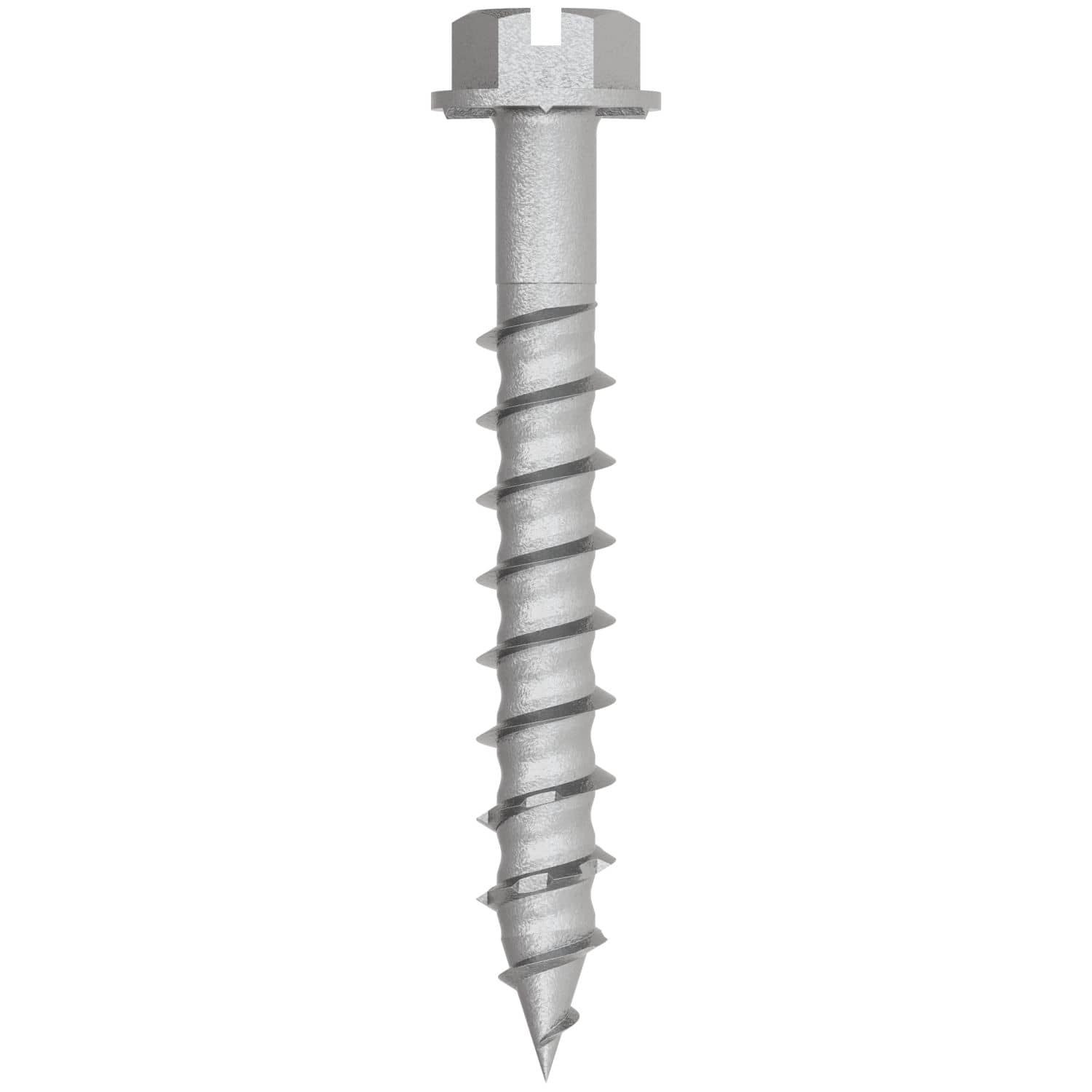 Simpson Strong-Tie TNTSS625134H Titen Turbo,  1/4-in. x 1-3/4-in. Type 316 Stainless-Steel Hex-Head Concrete and Masonry Screw, 50-Pack