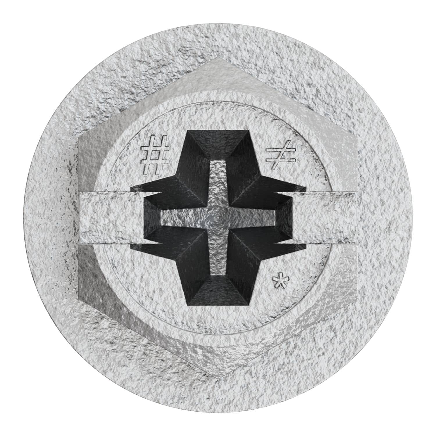 Simpson Strong-Tie TNTSS625134H Titen Turbo,  1/4-in. x 1-3/4-in. Type 316 Stainless-Steel Hex-Head Concrete and Masonry Screw, 50-Pack