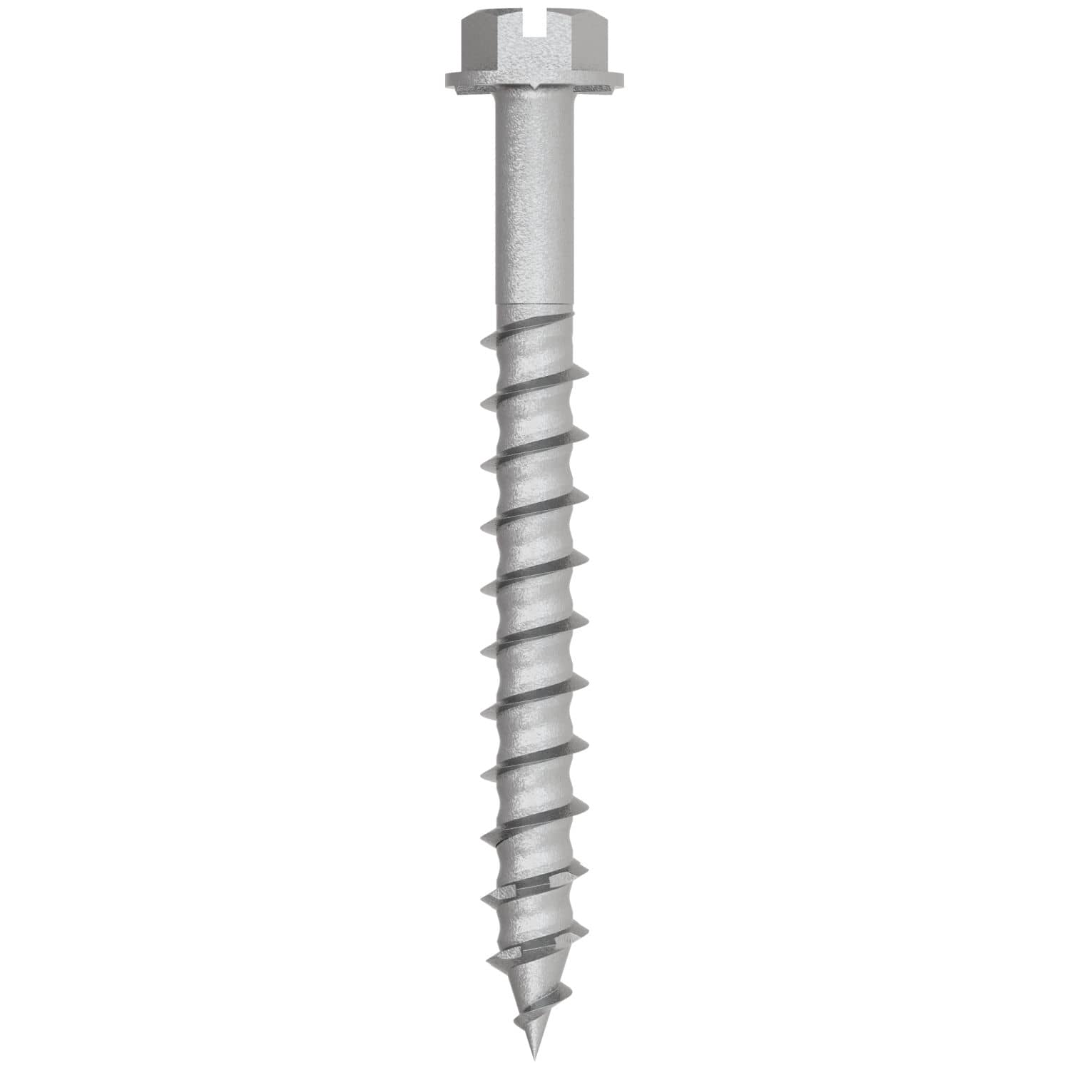 Simpson Strong-Tie TNTSS625214H Titen Turbo,  1/4-in. x 2-1/4-in. Type 316 Stainless-Steel Hex-Head Concrete and Masonry Screw, 50-Pack