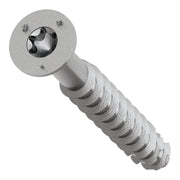 Simpson Strong-Tie TNTSS625214TTR Titen Turbo,  1/4-in. x 2-1/4-in. Type 316 Stainless-Steel Trim-Head Concrete and Masonry Screw, 50-Pack