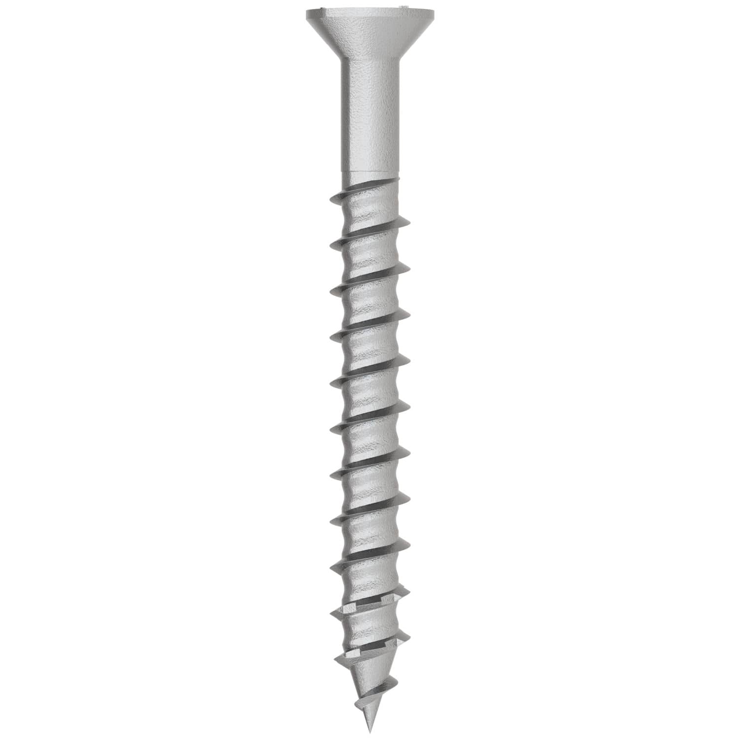 Simpson Strong-Tie TNTSS625214TTR Titen Turbo,  1/4-in. x 2-1/4-in. Type 316 Stainless-Steel Trim-Head Concrete and Masonry Screw, 50-Pack