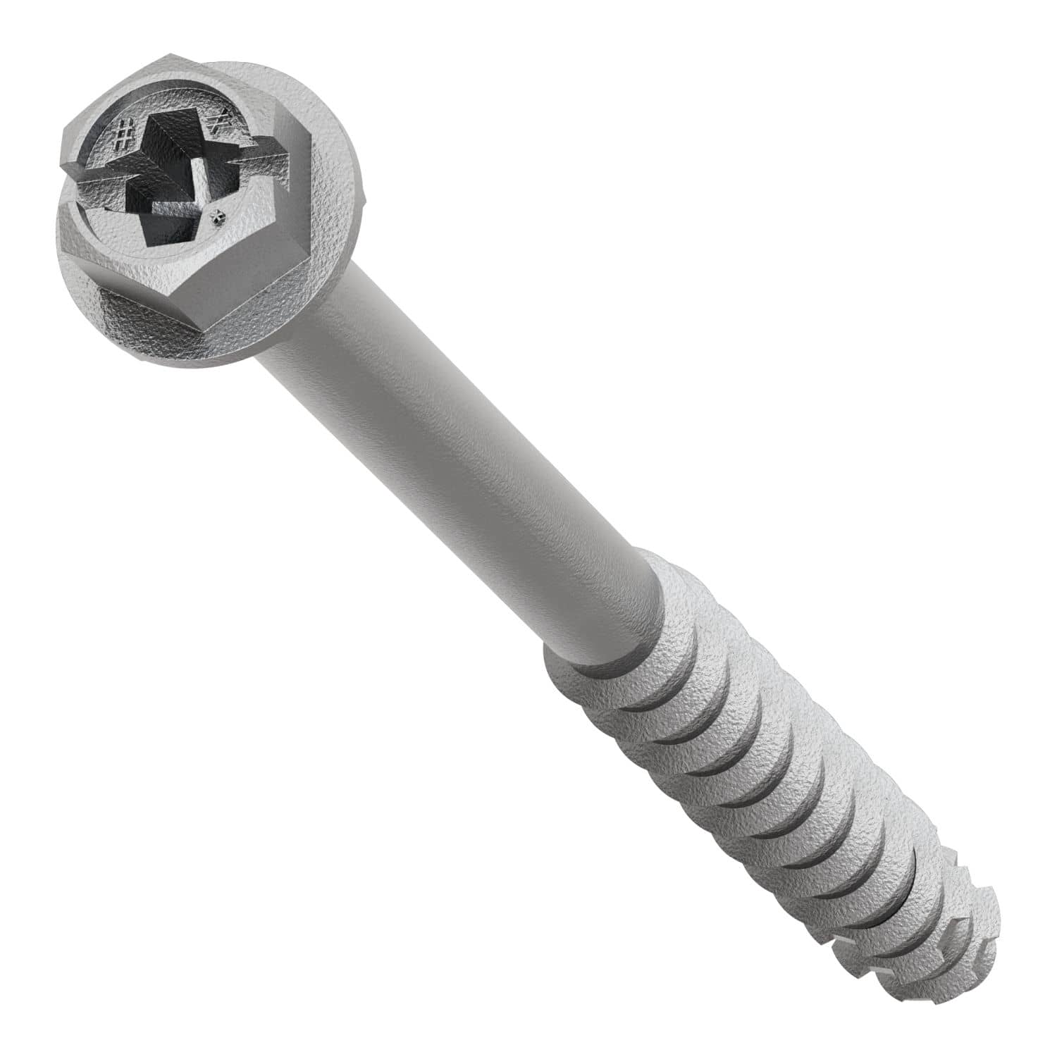Simpson Strong-Tie TNTSS625314H Titen Turbo,  1/4-in. x 3-1/4-in. Type 316 Stainless-Steel Hex-Head Concrete and Masonry Screw, 50-Pack