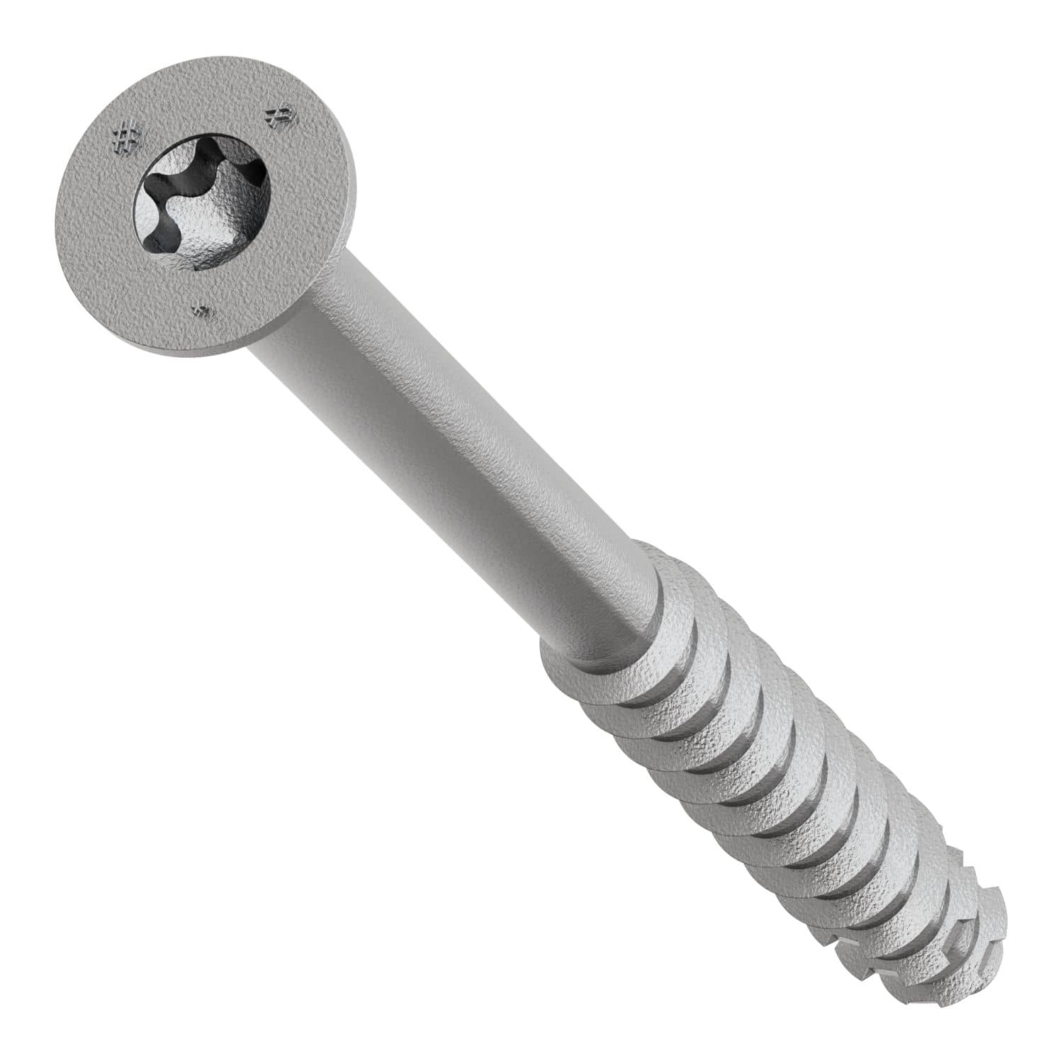 Simpson Strong-Tie TNTSS625314TTR Titen Turbo,  1/4-in. x 3-1/4-in. Type 316 Stainless-Steel Trim-Head Concrete and Masonry Screw, 50-Pack