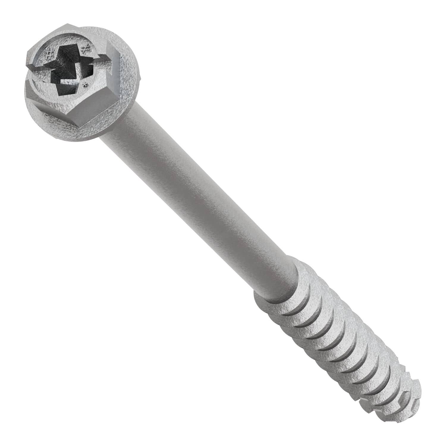 Simpson Strong-Tie TNTSS625334H Titen Turbo,  1/4-in. x 3-3/4-in. Type 316 Stainless-Steel Hex-Head Concrete and Masonry Screw, 50-Pack