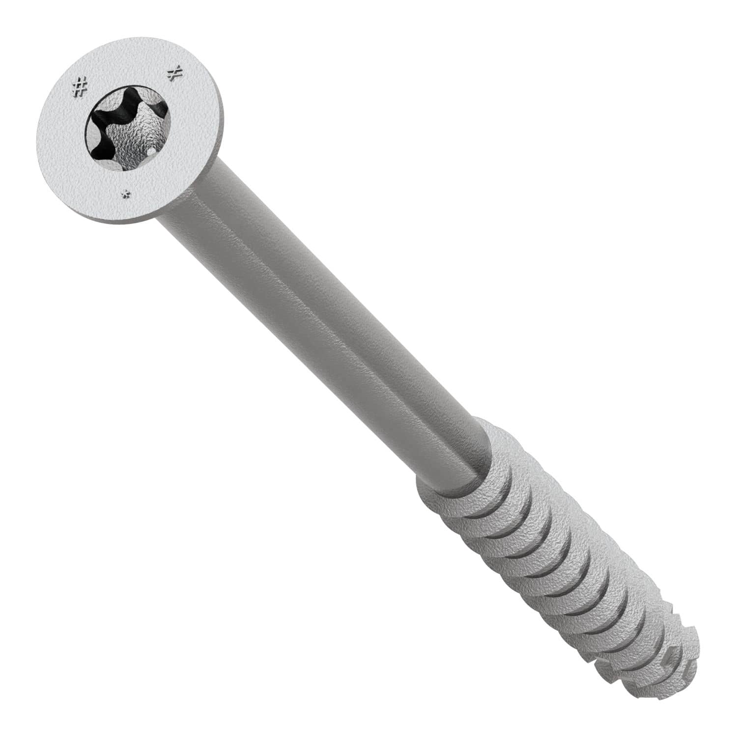 Simpson Strong-Tie TNTSS625334TTR Titen Turbo,  1/4-in. x 3-3/4-in. Type 316 Stainless-Steel Trim-Head Concrete and Masonry Screw, 50-Pack