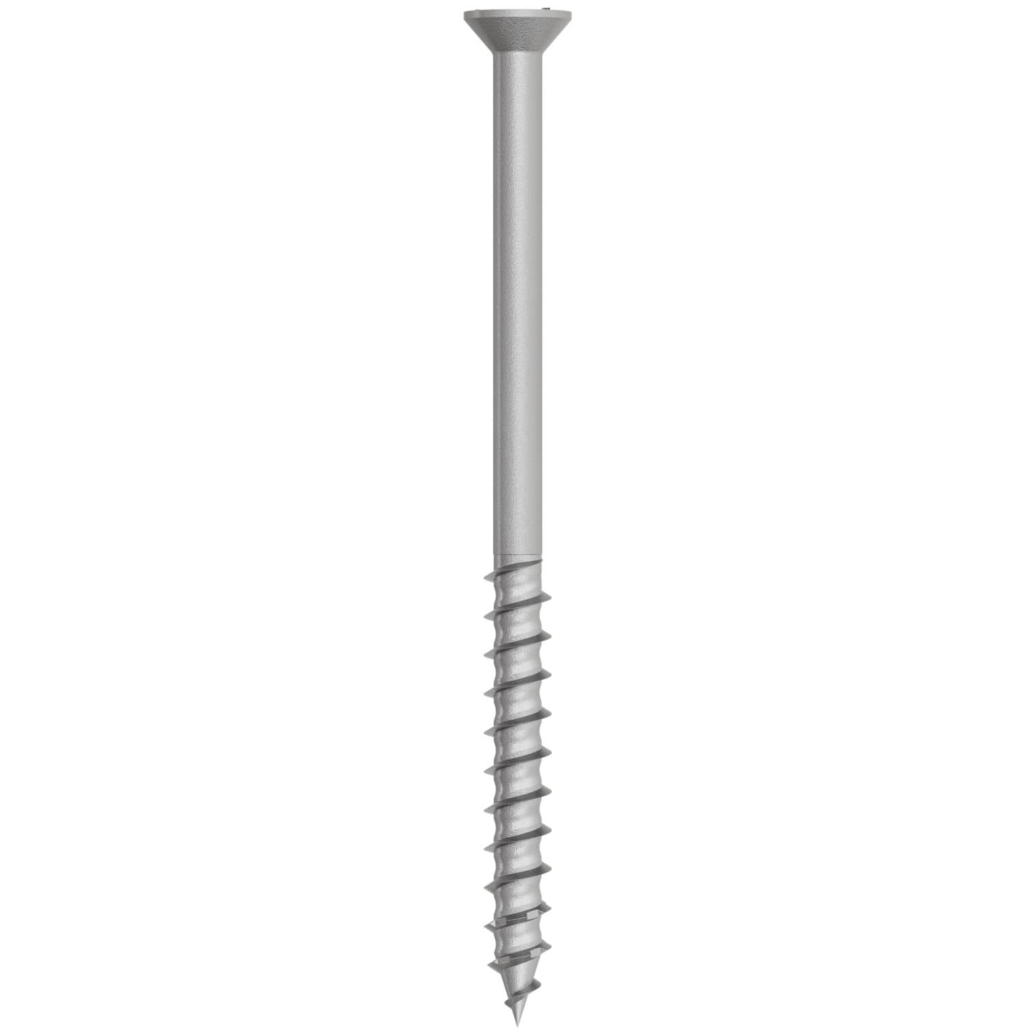 Simpson Strong-Tie TNTSS625334TTR Titen Turbo,  1/4-in. x 3-3/4-in. Type 316 Stainless-Steel Trim-Head Concrete and Masonry Screw, 50-Pack