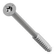 Simpson Strong-Tie TNTSS625400TTR Titen Turbo,  1/4-in. x 4-in. Type 316 Stainless-Steel Trim-Head Concrete and Masonry Screw, 50-Pack