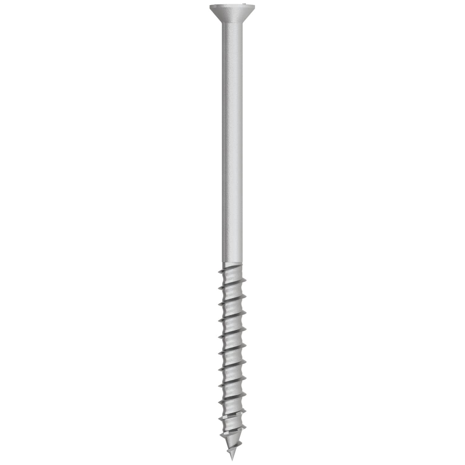 Simpson Strong-Tie TNTSS625400TTR Titen Turbo,  1/4-in. x 4-in. Type 316 Stainless-Steel Trim-Head Concrete and Masonry Screw, 50-Pack