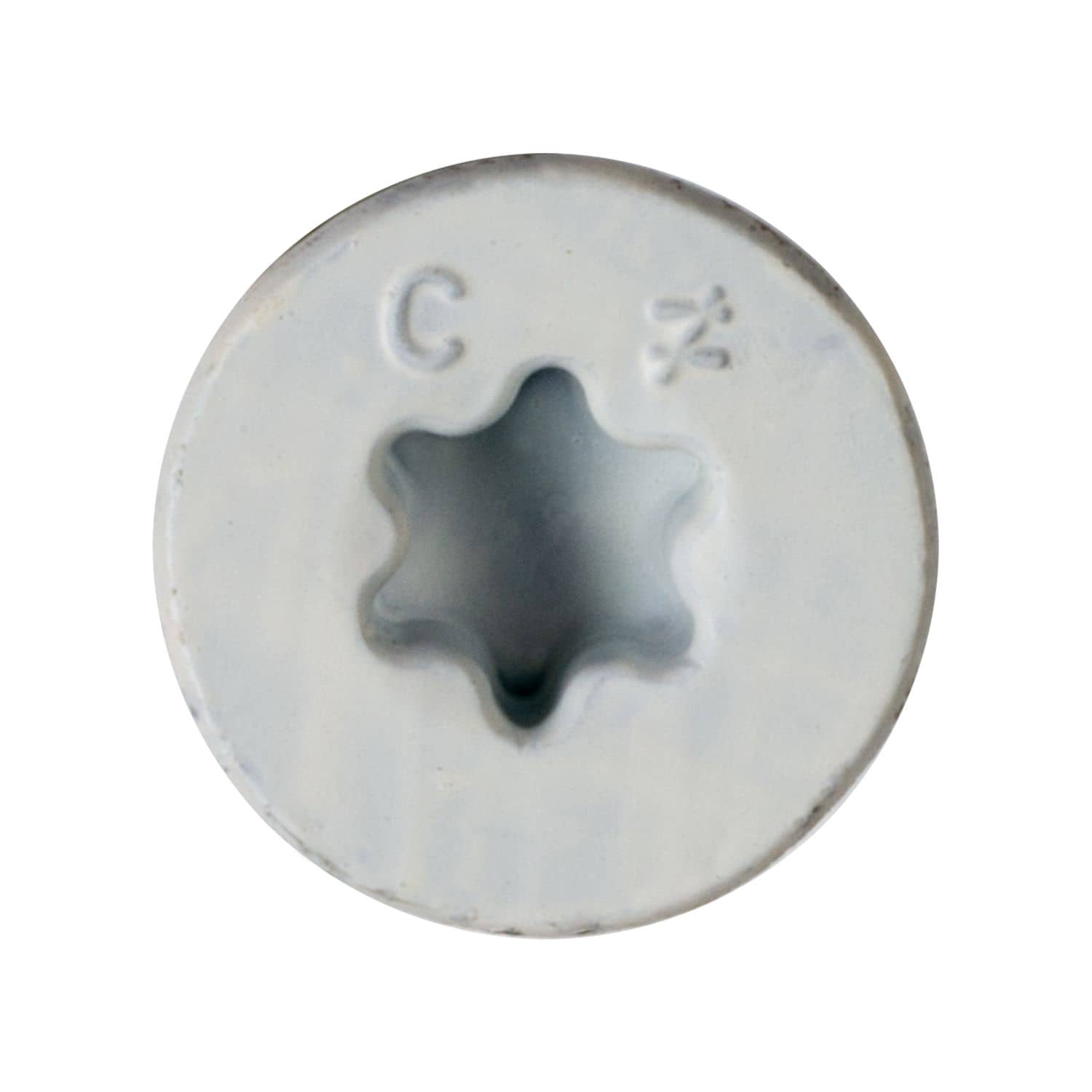 Simpson Strong-Tie TNTW25234TFC8 Titen Turbo,  1/4-in. x 2-3/4-in. 6-Lobe Flat-Head Concrete and Masonry Screw, White, 8-Pack