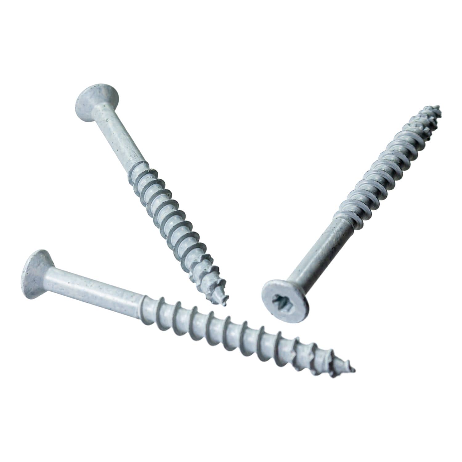 Simpson Strong-Tie TNTW25234TTR Titen Turbo,  1/4-in. x 2-3/4-in. 6-Lobe Trim-Head Concrete and Masonry Screw, White, 100-Pack