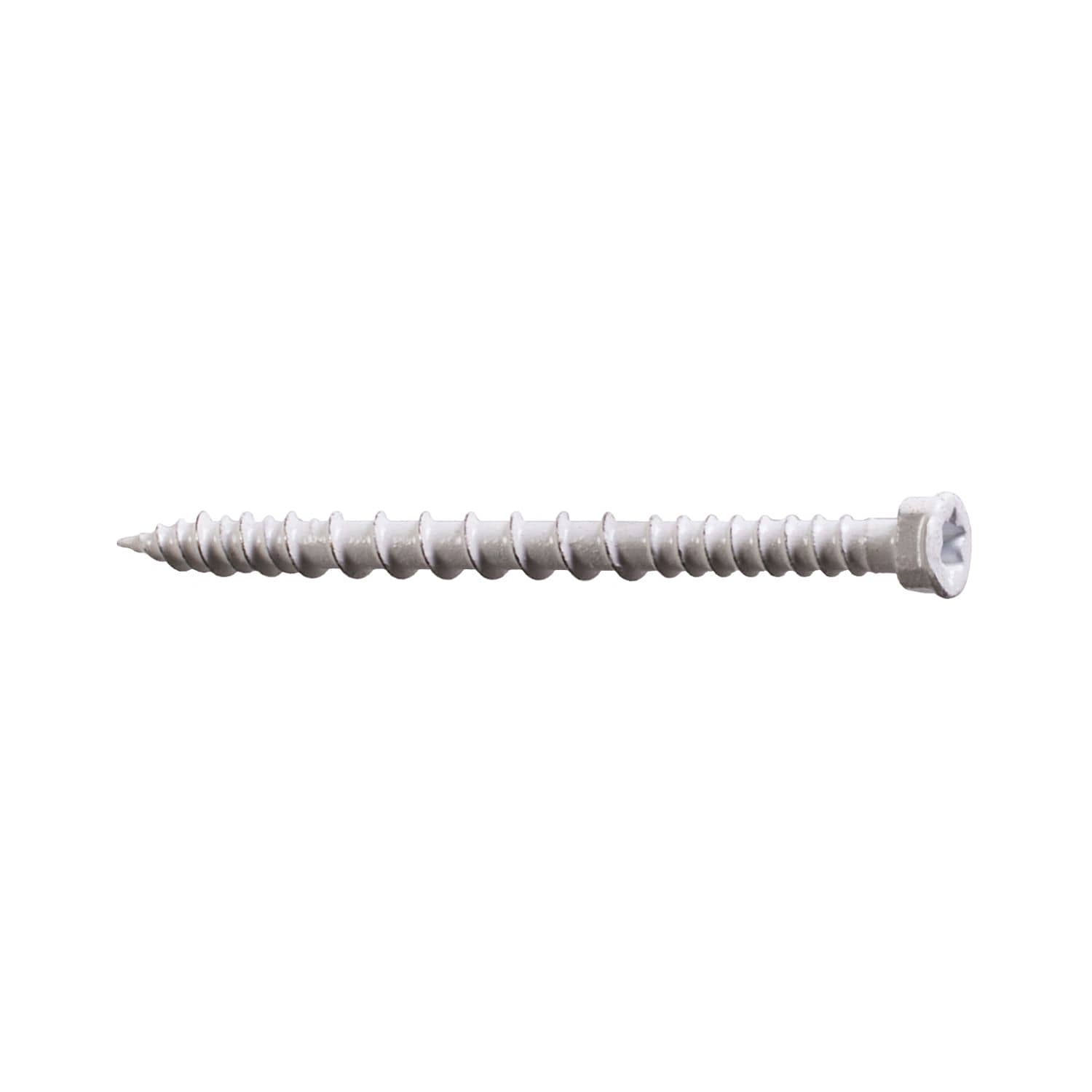Simpson Strong-Tie TSV214R70WH01 PVC Trim-Board Screw,  #8 x 2-1/4-in. T-20 6-Lobe, Exterior-Grade Coating, White, 70-Pack