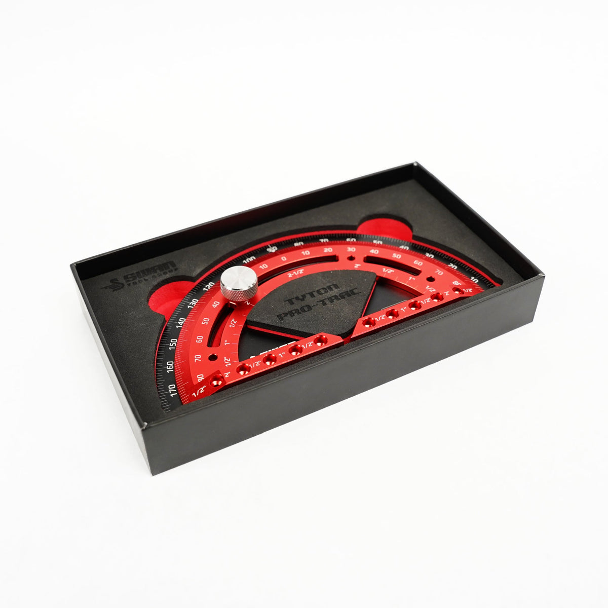 Swan Tyton Pro-Trac Protractor — retail box, lid off