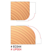 Freud UP004-IC 3-9/16 in. x 1 in. x 1-1/4 in. Combination 1/4 in. & 1/2 in. Round Over Cutters