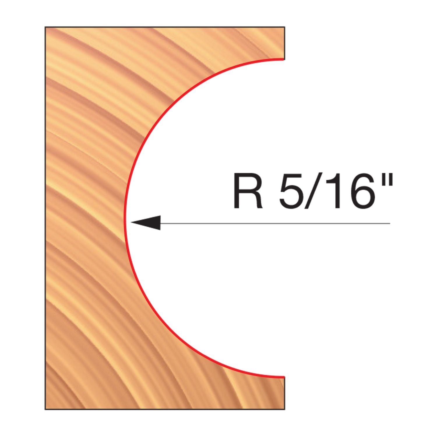 Freud UP104-IC 3-9/16" x 5/8" x 1-1/4" Convex Radius Cutters