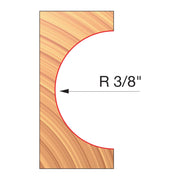 Freud UP105-IC 3-9/16" x 3/4" x 1-1/4" Convex Radius Cutters