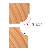 Freud UP132-IC 3-9/16" x 3/4" x 1-1/4" Combination Convex & Concave Cutters