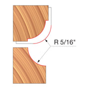 Freud UP133-IC 3-9/16" x 63/64" x 1-1/4" Combination Convex & Concave Cutters