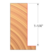 Freud UP147-IC 3-9/16" x 1-1/4" x 1-1/4" Straight Edge Cutter