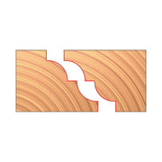Freud UP282-IC 3-15/16 in. x 1-3/32 in. x 1-1/4 in. Matched Reverse Detail Cutters