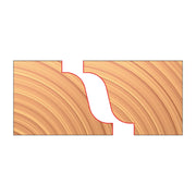 Freud UP283-IC 3-15/16" x 63/64" x 1-1/4" Matched Reverse Detail Cutters
