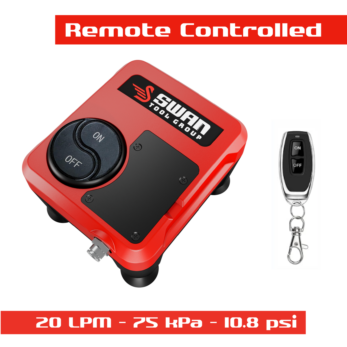 Swan VacQube VCQ124 vacuum pump with RF key fob remote control