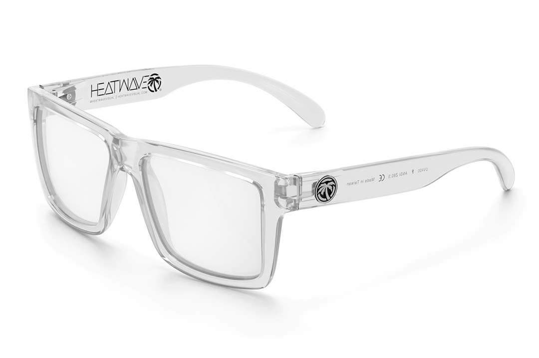 Heat Wave VISE Z87 VAPOR CLEAR Frame Photochromic Lens Sunglasses