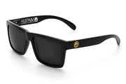 Heat Wave VISE Z87 Black Frame - GOLD EMBLEM Black Lens Sunglasses