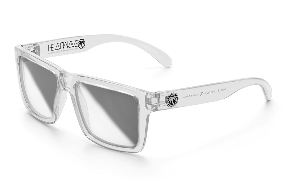 未使用 ローブリッジフィット フライトジャケット ホワイト＆ジェイド 偏光レンズ Heat Wave VISE Z87 VAPOR CLEAR Frame Photochromic Lens Sunglasses