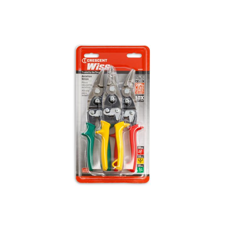 Crescent 3-Piece Compound Action Aviation Snip Set (M123R)