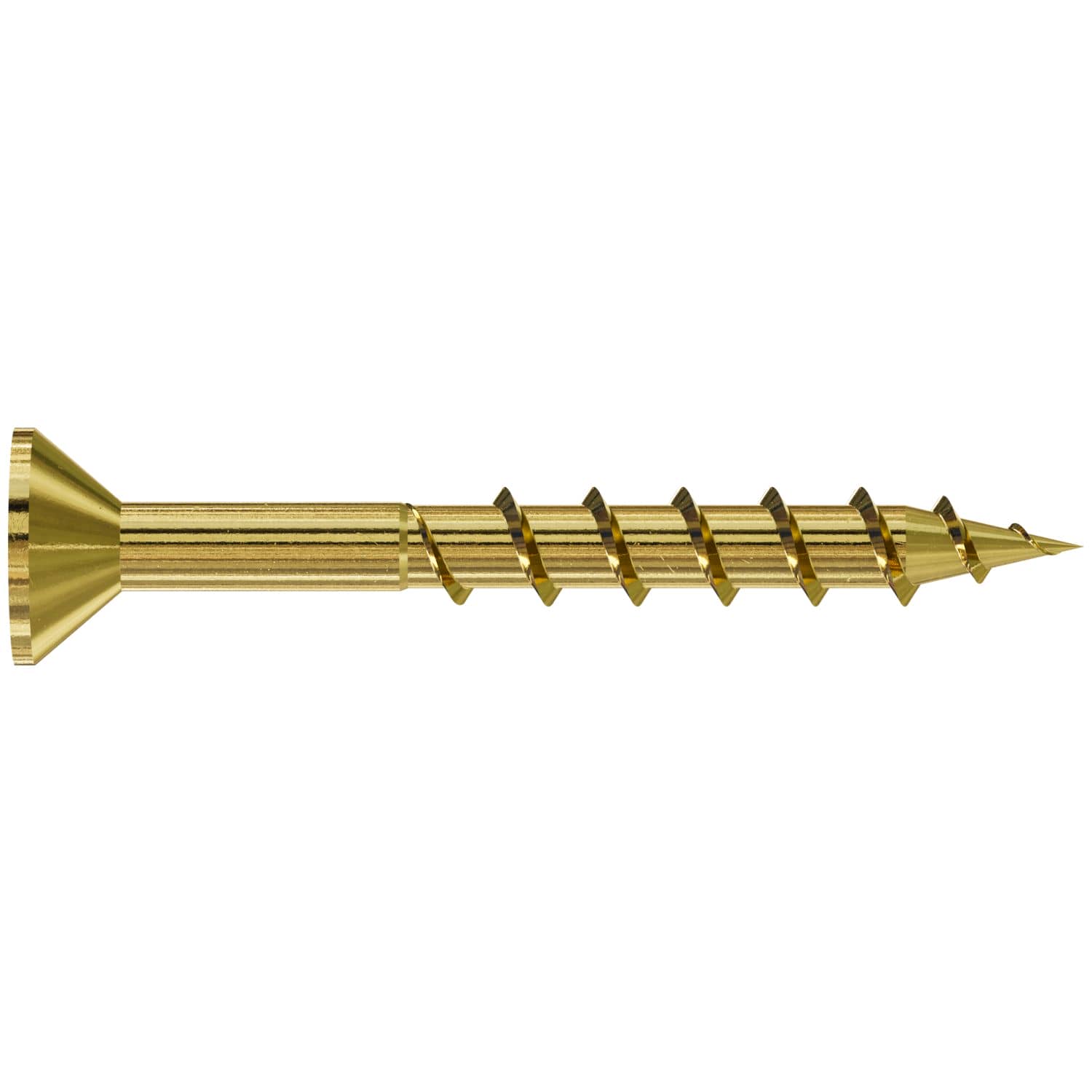 Simpson Strong-Tie WSC112S WSC Wood Screw (Collated),  #8 x 1-1/2-in. #2 Square, Flat Head, Yellow Zinc, 2000-Pack