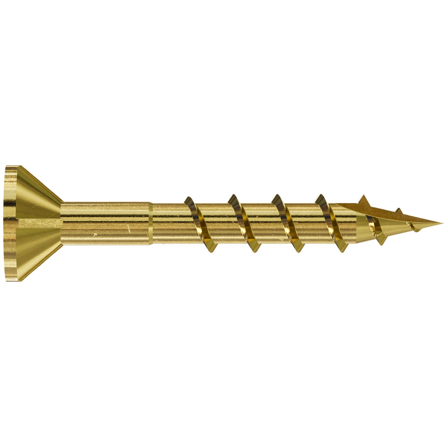 Simpson Strong-Tie WSC114S-17 WSC Wood Screw (Collated),  #8 x 1-1/4-in. #2 Square, Flat Head, Yellow Zinc, 2500-Pack