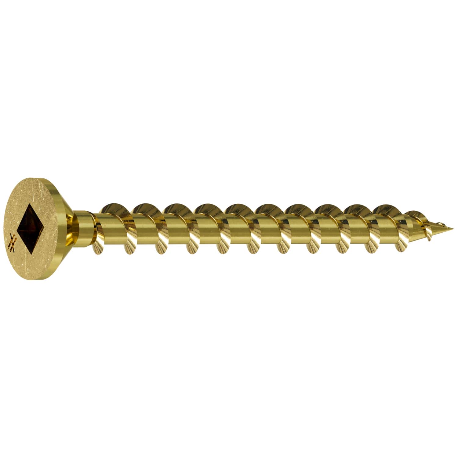 Simpson Strong-Tie WSCLT134S WSCLT Wood Screw (Collated),  #8 x 1-3/4-in. #2 Square, Flat Head, Yellow Zinc, 2000-Pack