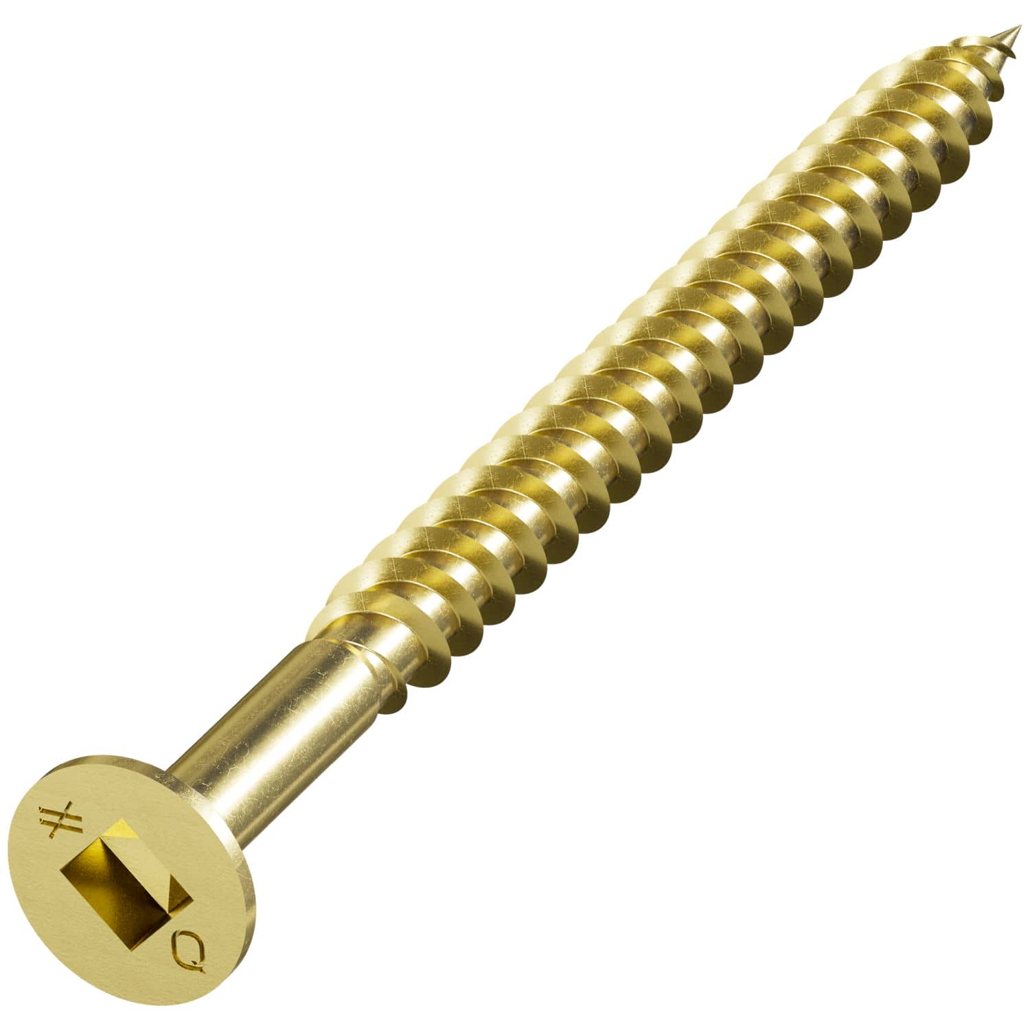 Simpson Strong-Tie WSCT212S WSCT Roofing Tile Screw (Collated),  #8 x 2-1/2-in. #3 Square, Flat Head, Zinc, 1500-Pack