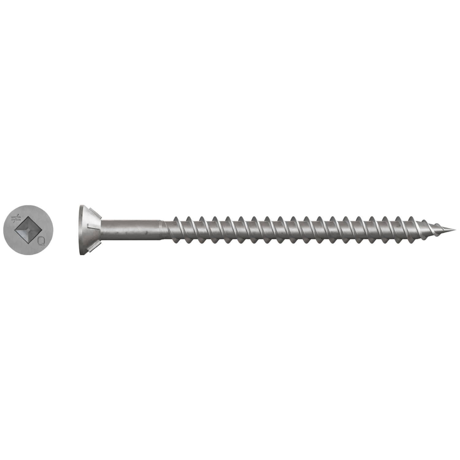 Simpson Strong-Tie WSTD212S WSTD Roofing Tile Screw (Collated),  #8 x 2-1/2-in. #3 Square, Flat Head, 1500-Pack