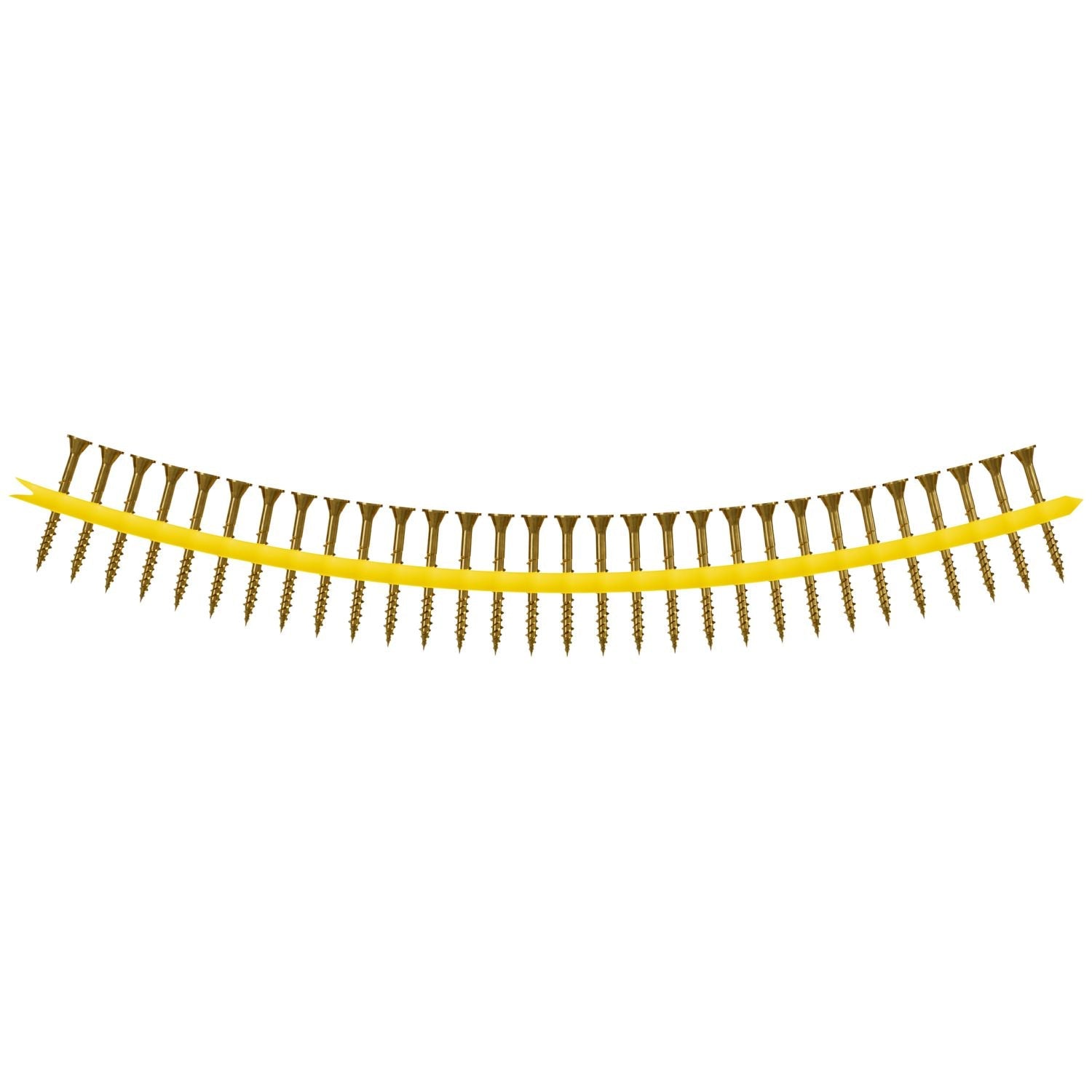 Simpson Strong-Tie Strong-Drive Subfloor Collated Screw, #9 x 1-3/4-in. T25, Yellow Zinc, 2000-Pack (WSV134S)