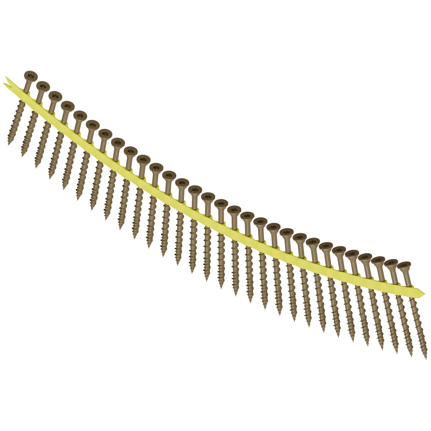 Simpson Strong-Tie WSVF212S Strong-Drive WSVF SUBFLOOR Screw (Collated),  #9 x 2-1/2-in. T25, Gray, 1500-Pack