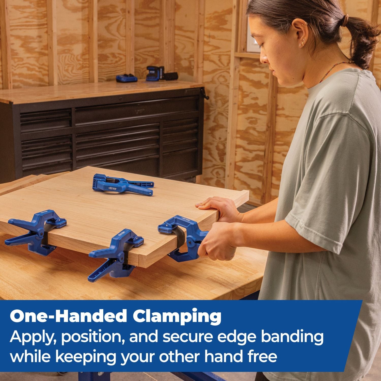 Kreg KEBC100 Edge Band Clamp 4-Pack